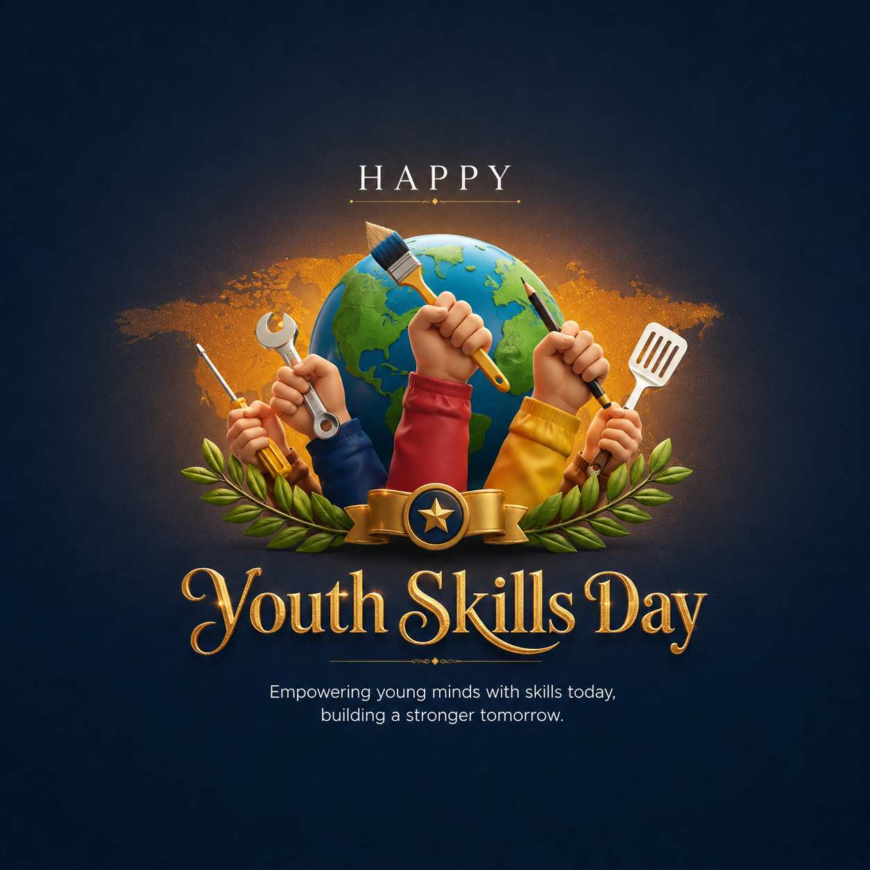 World Youth skill day poster