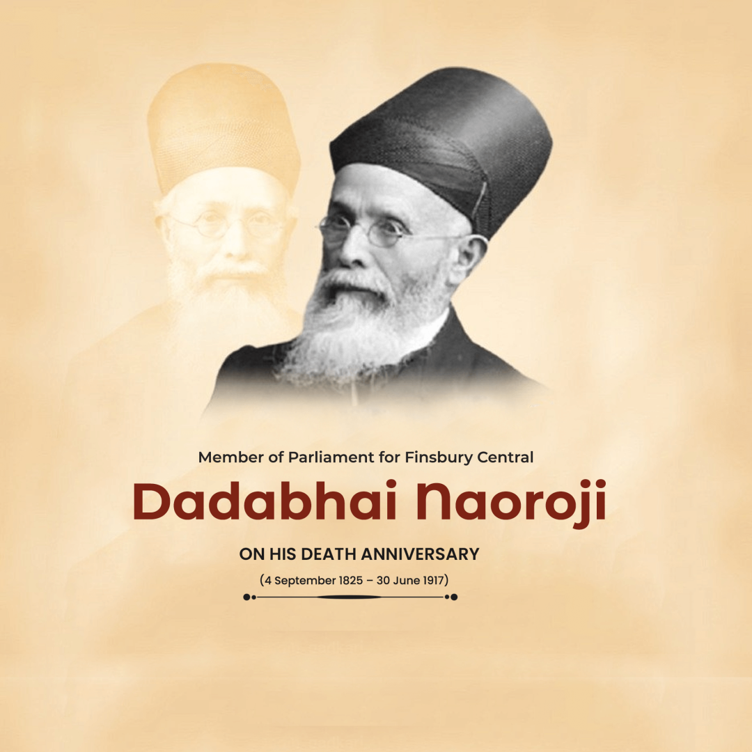 Dadabhai Naoroji's Death Anniversary poster