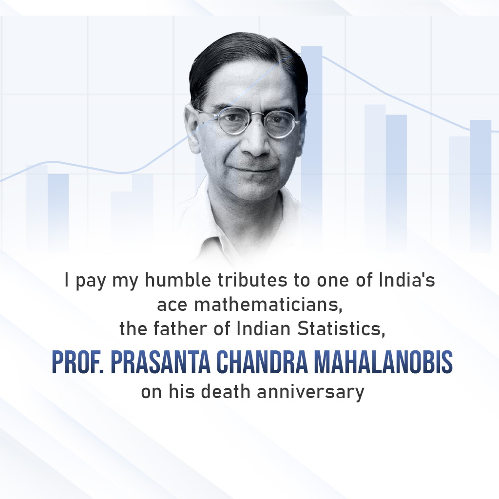 Prasanta Chandra (Father of Indian Statistics) Death Anniversary poster