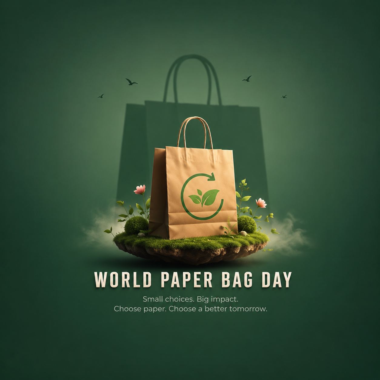 World Paper Bag Day poster