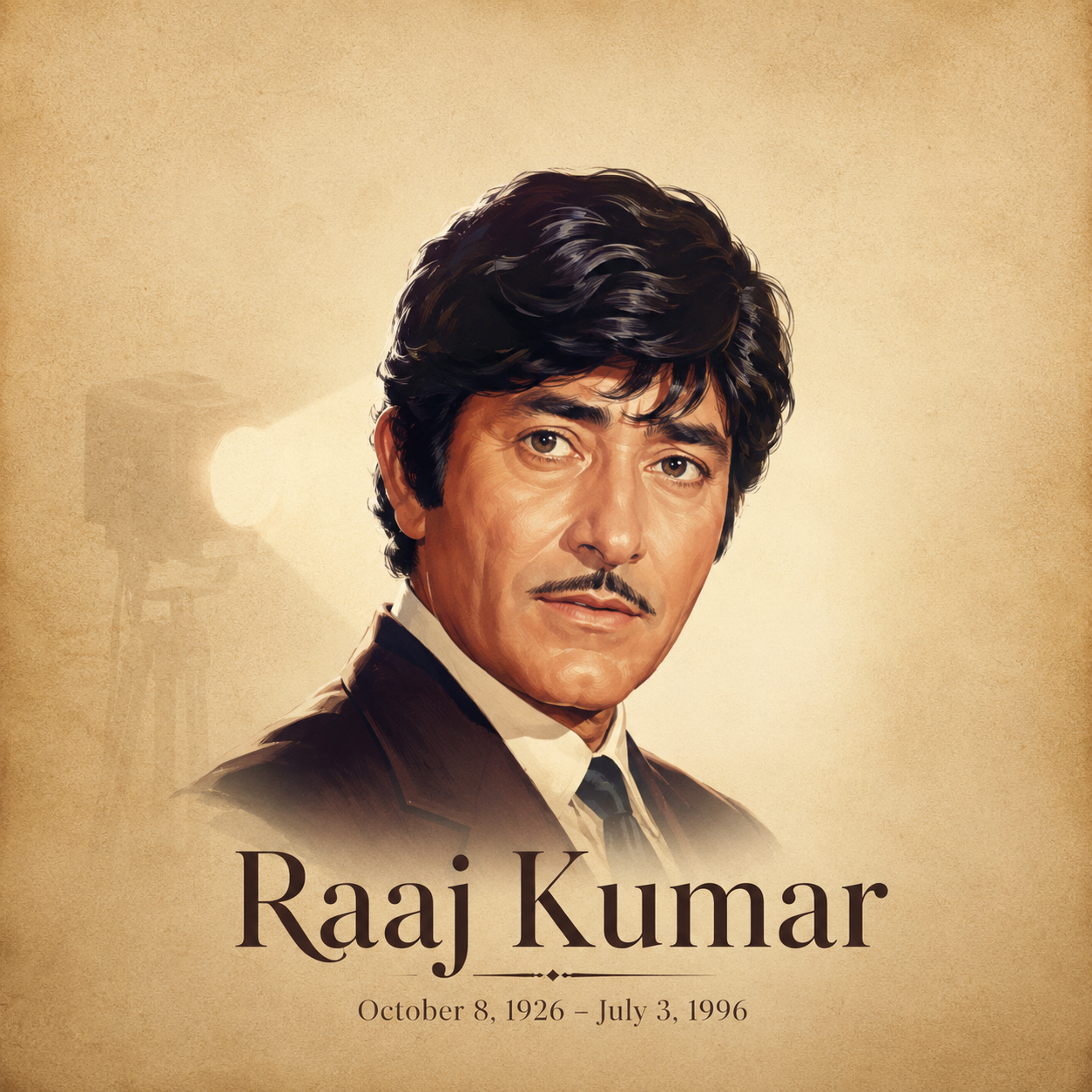 Raaj Kumar Death Anniversary poster