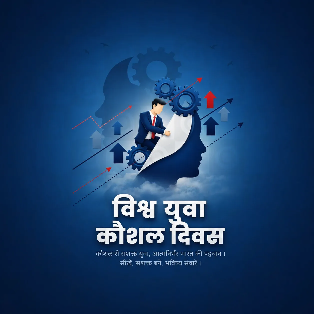 World Youth skill day Poster Template