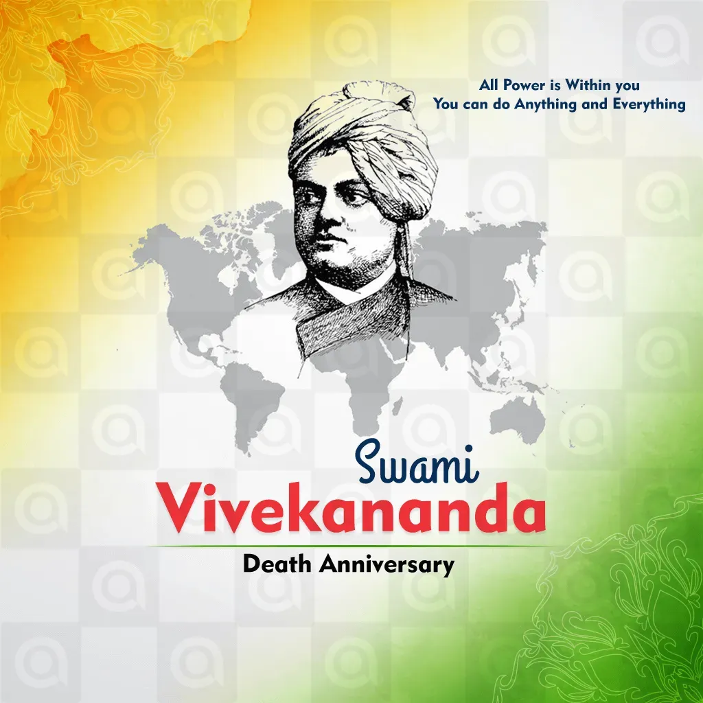 Swami Vivekananda Death Anniversary Poster Template