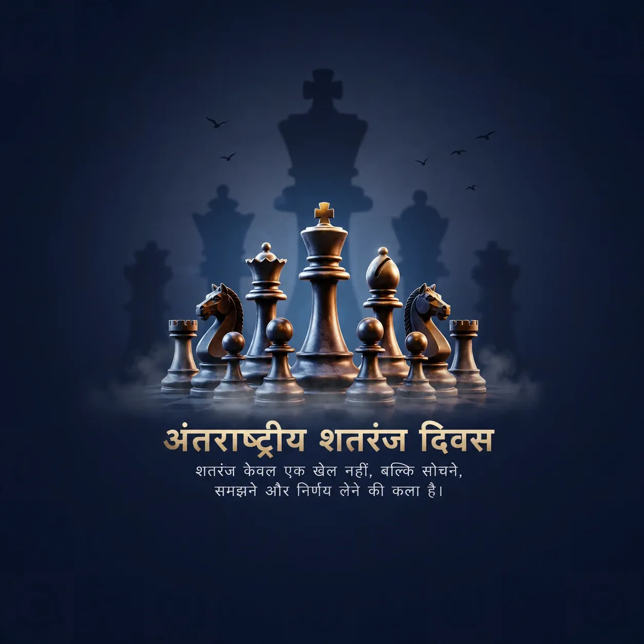 International Chess Day Poster Template