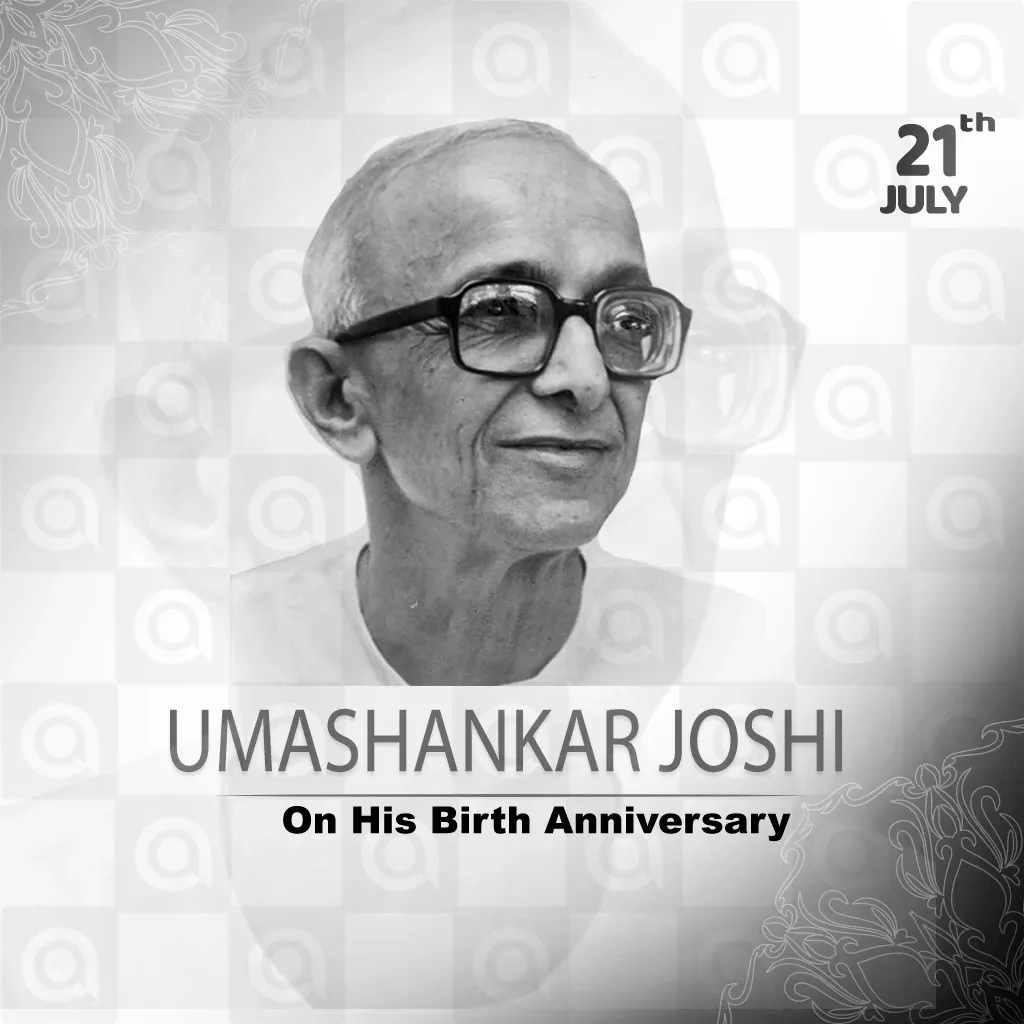 Umashankar Joshi Birth Anniversary Poster Template