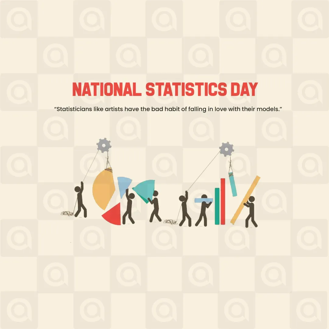 National Statistics Day Poster Template