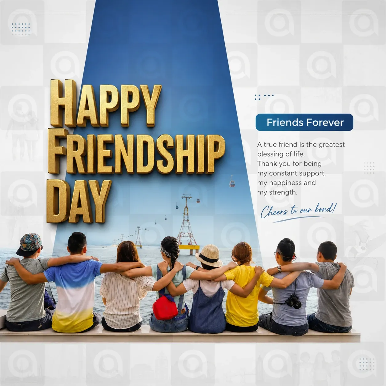 Friendship Day Poster Template - Design 7