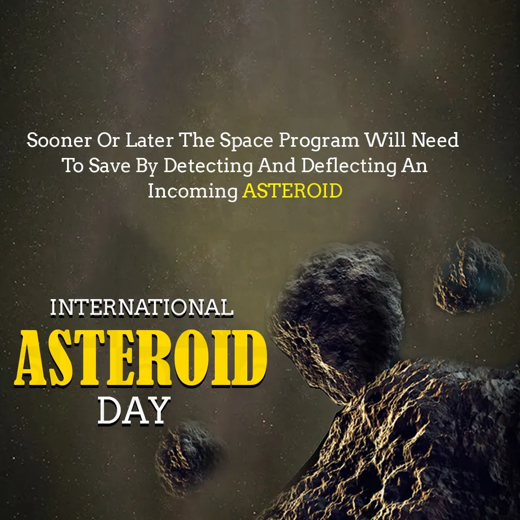 International Asteroid Day Poster Template