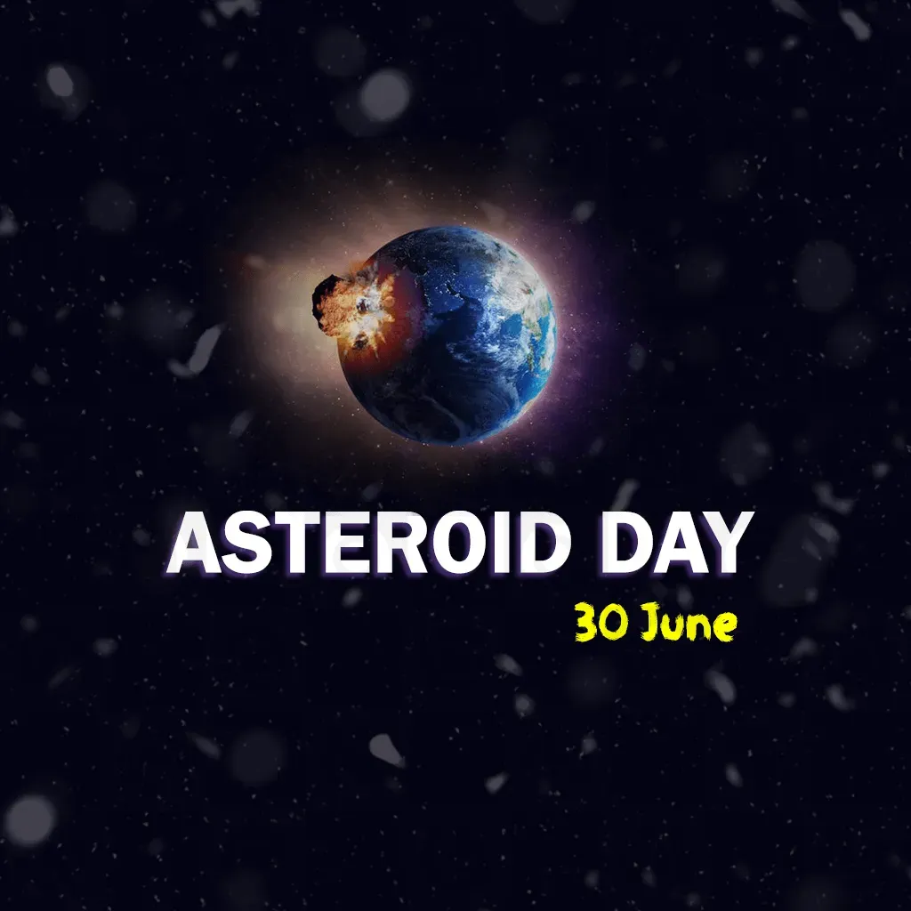 International Asteroid Day Poster Template