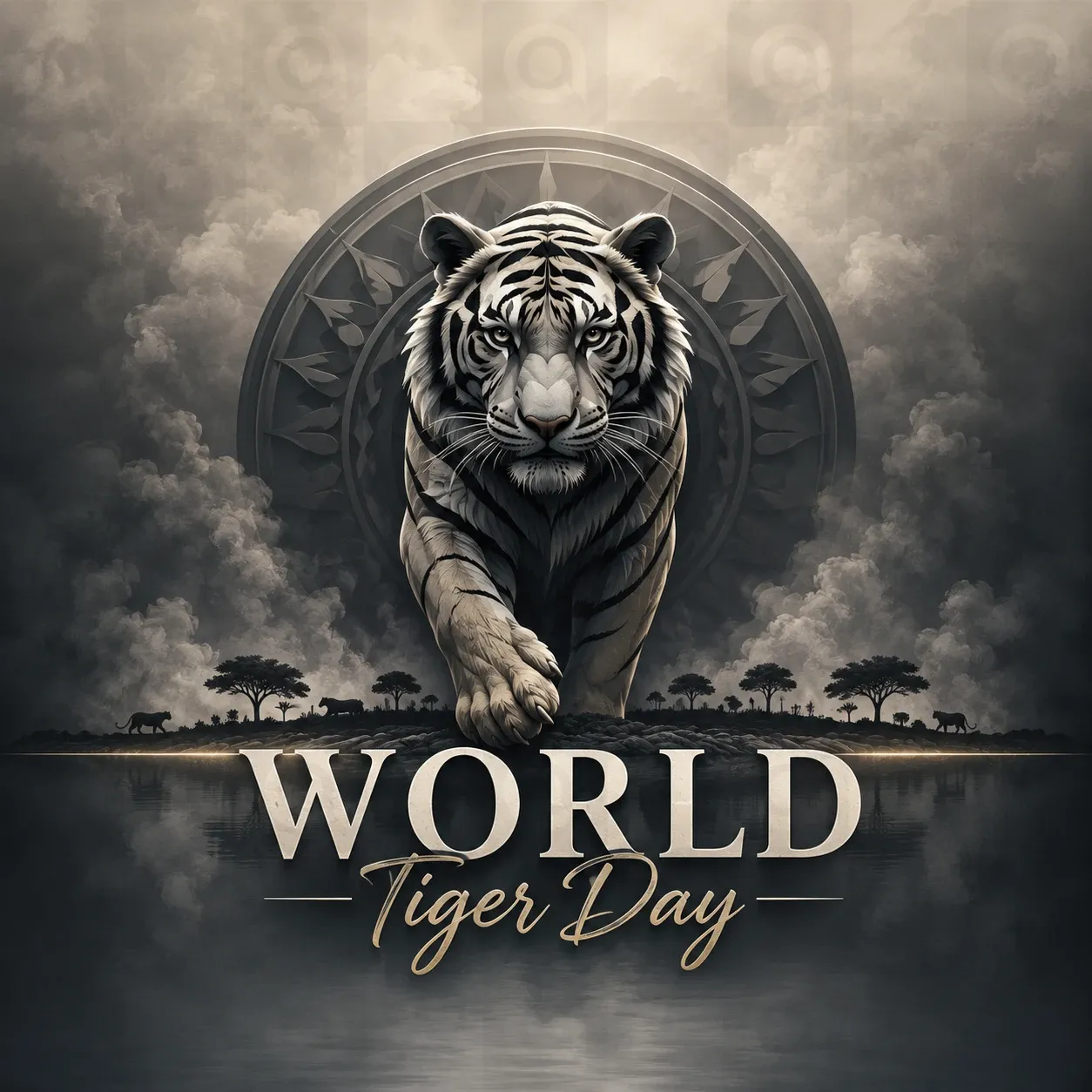 World Tiger Day Poster Template