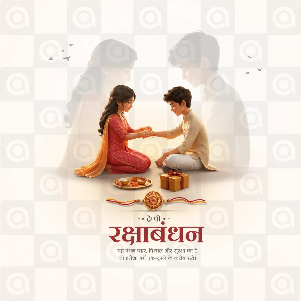 Raksha Bandhan Poster Template