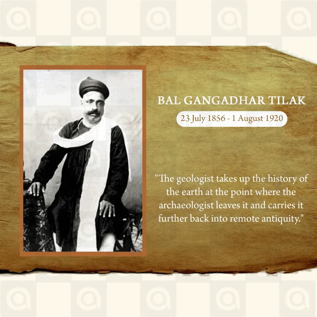 Bal Gangadhar Tilak's death anniversary Poster Template