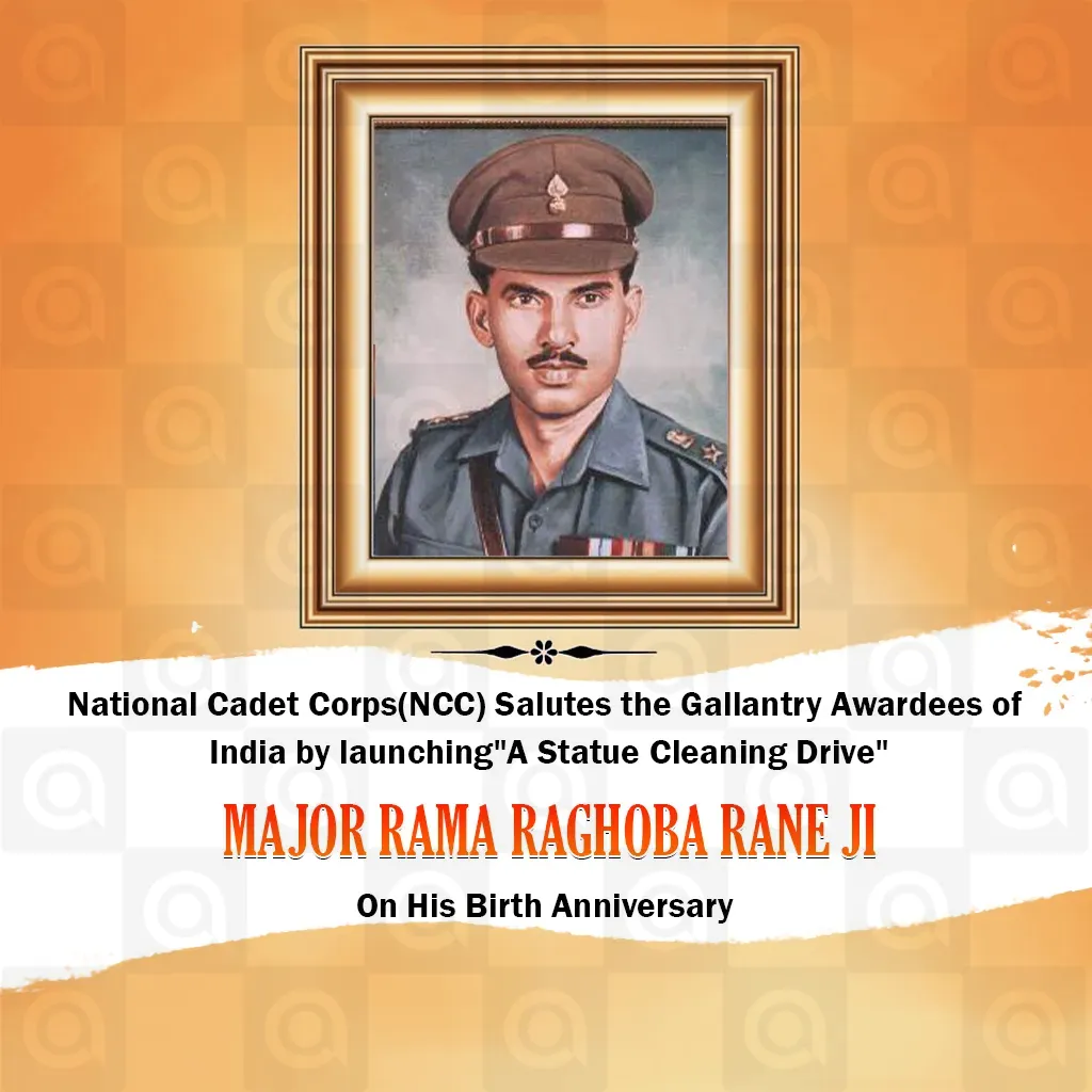 Major Rama Raghoba Rane Birth Anniversary Poster Template