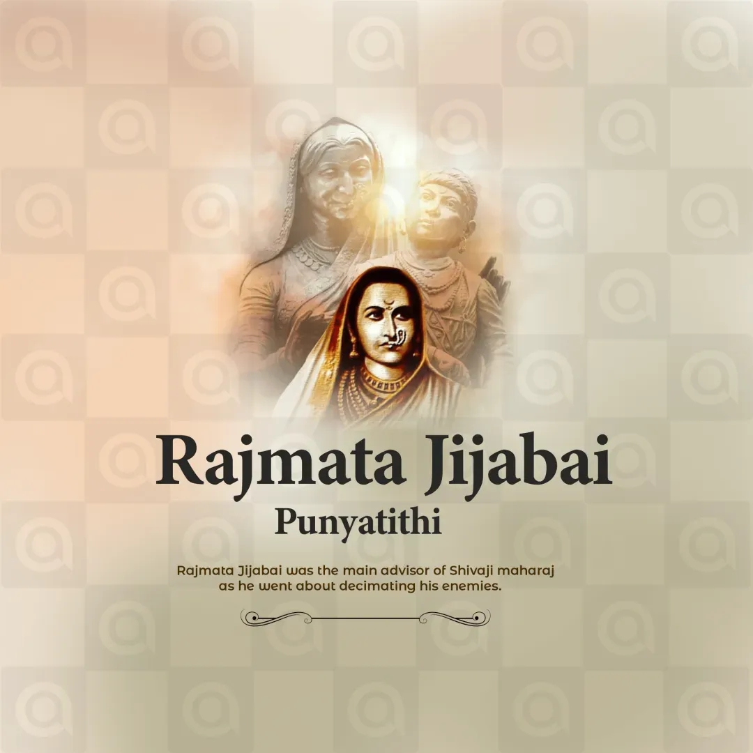 Jija Bai Death Anniversary Poster Template