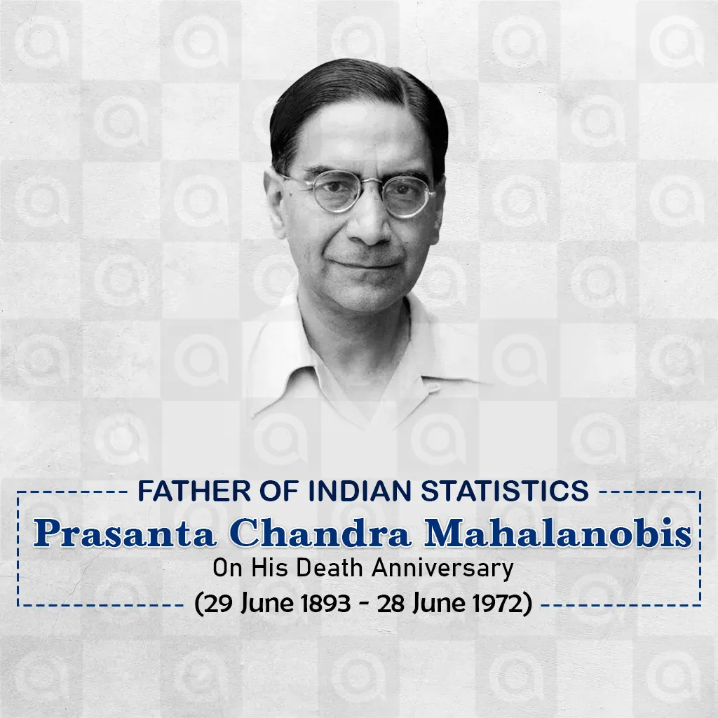 Prasanta Chandra (Father of Indian Statistics) Death Anniversary Poster Template