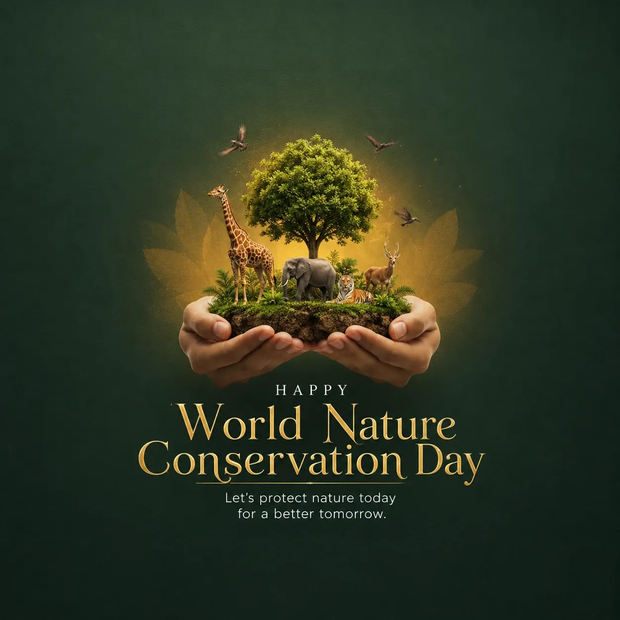 World Nature Conservation Day Poster Template
