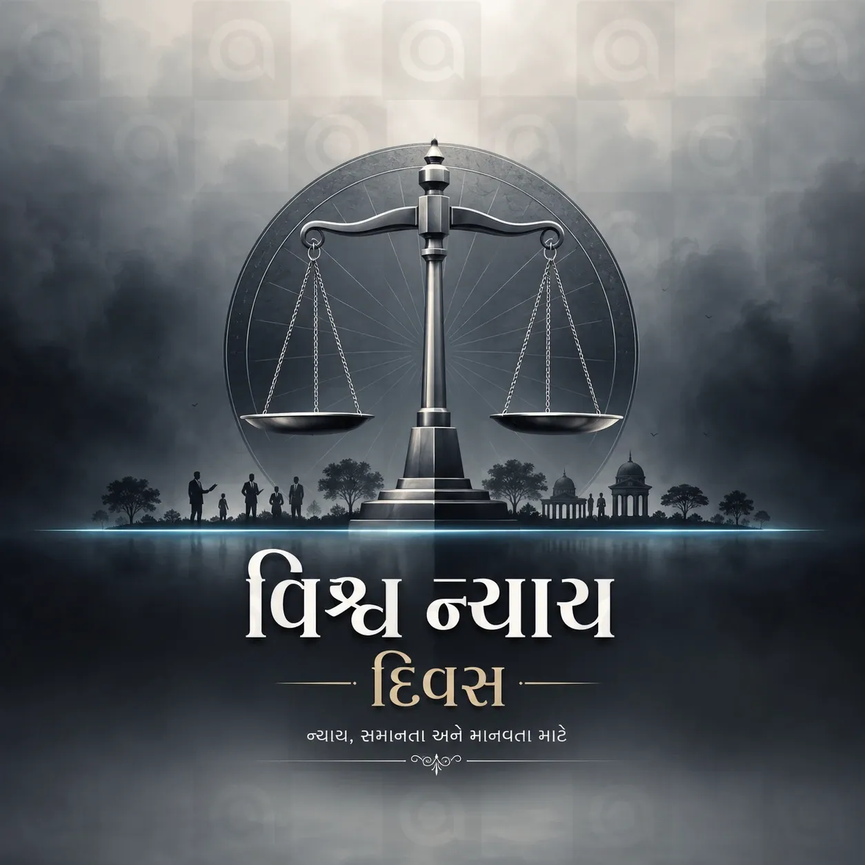World Justice Day Poster Template
