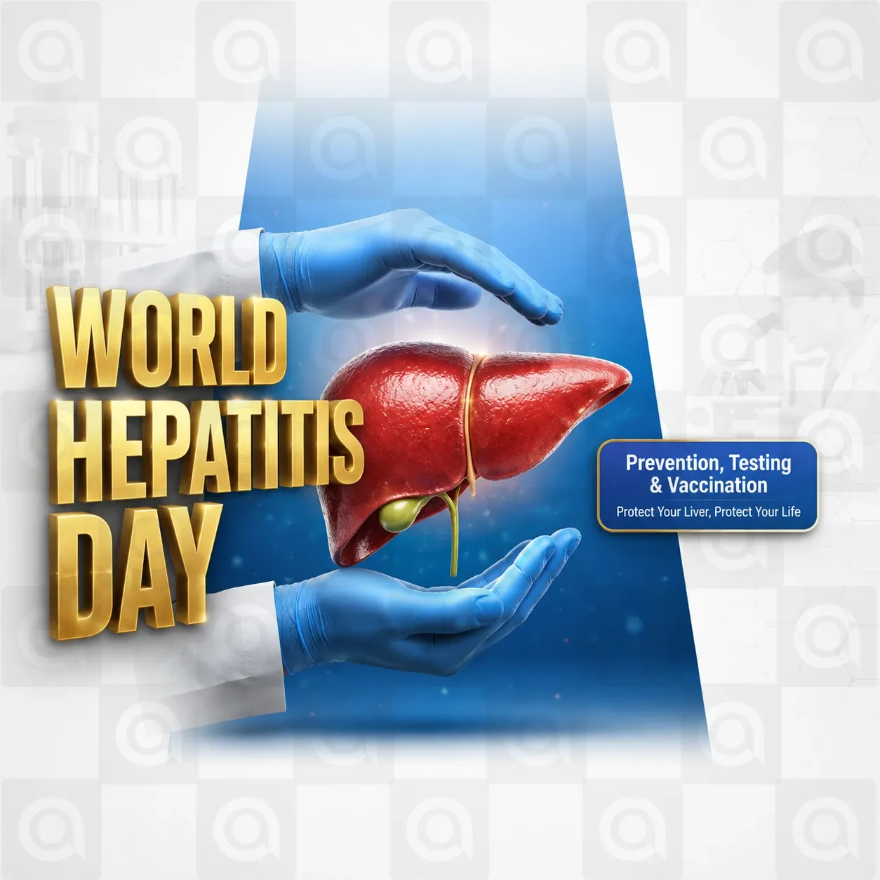 World Hepatitis Day Poster Template