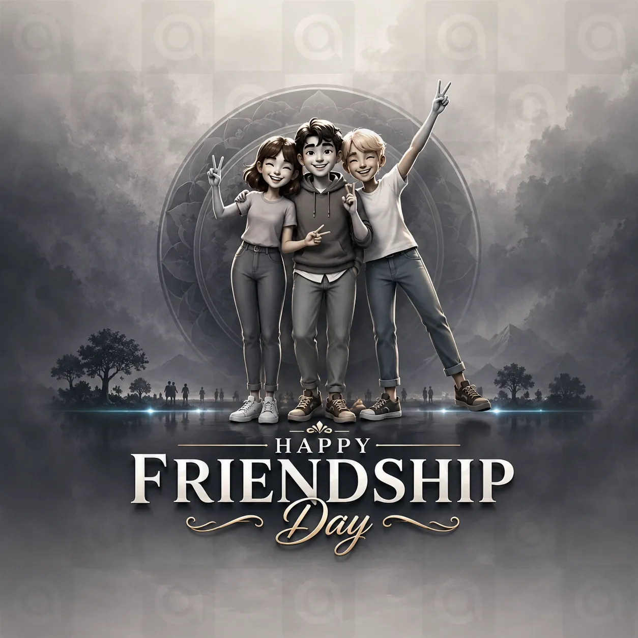 Friendship Day Poster Template - Design 3