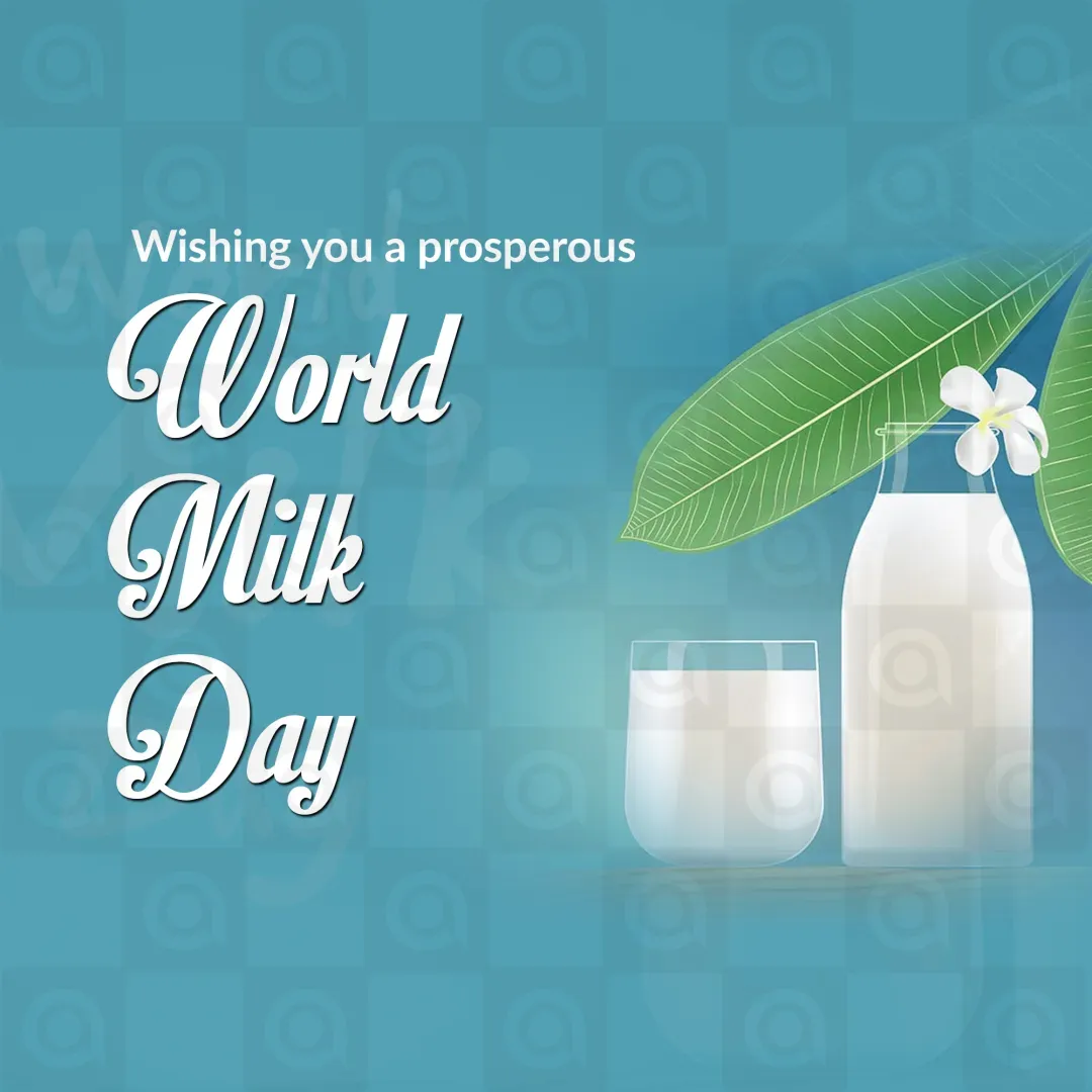 World Milk Day Poster Template