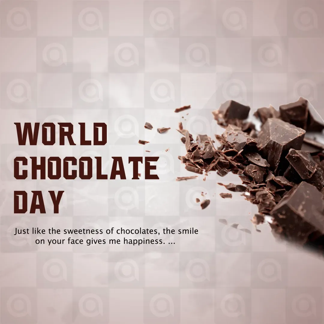 World Chocolate Day Poster Template