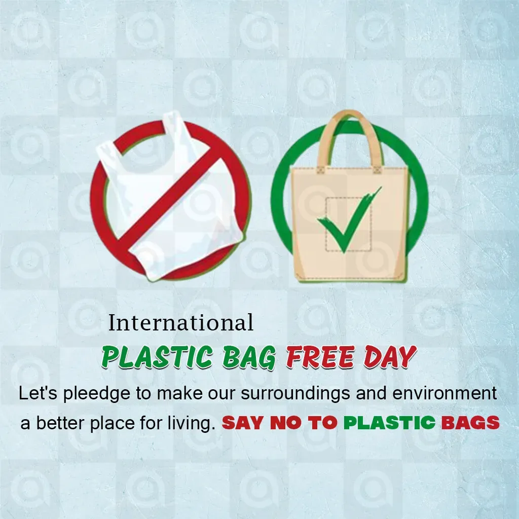 International Plastic Bag Free Day Poster Template