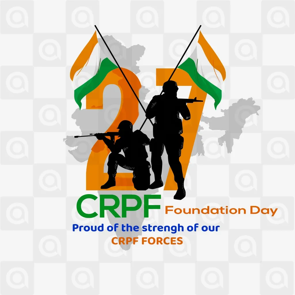 CRPF Foundation Day Poster Template