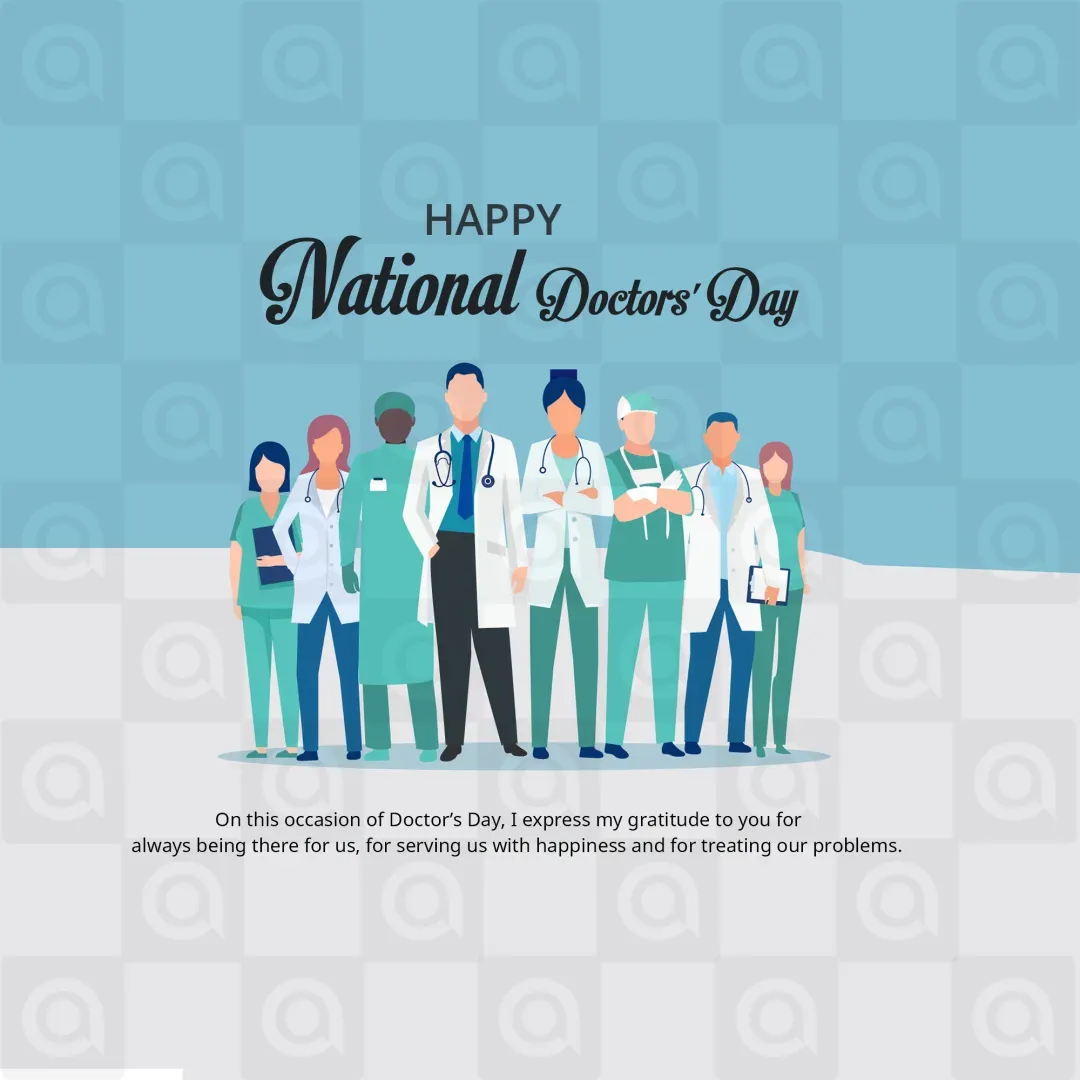 National Doctors' Day Poster Template