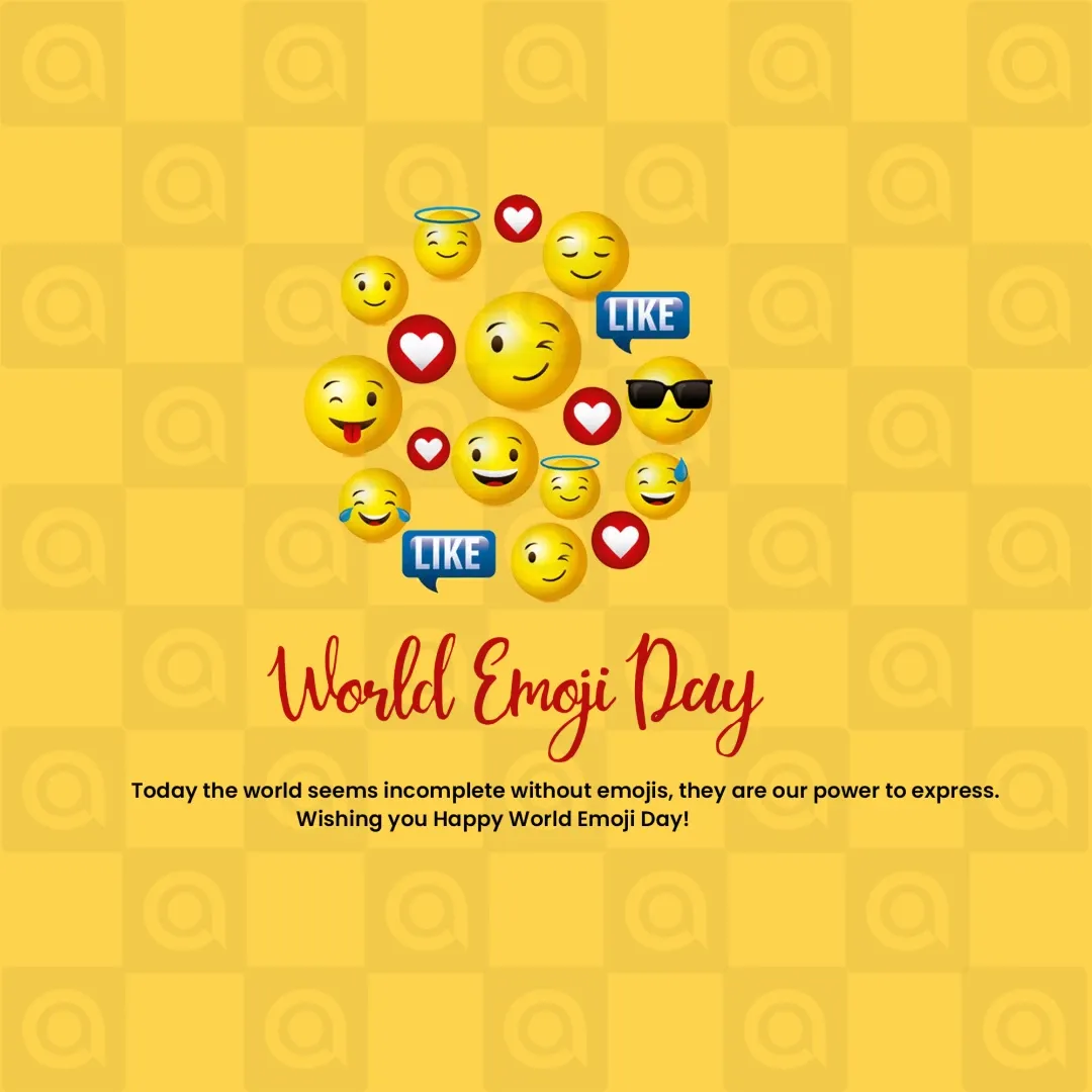 World Emoji Day Poster Template