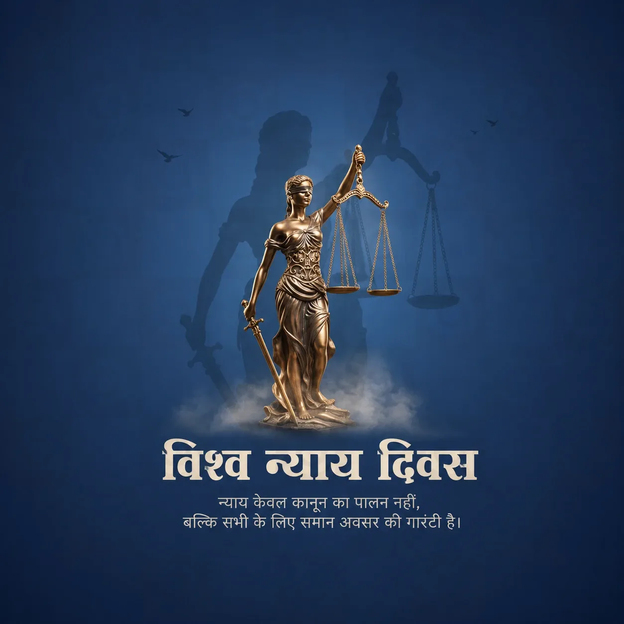 World Justice Day Poster Template