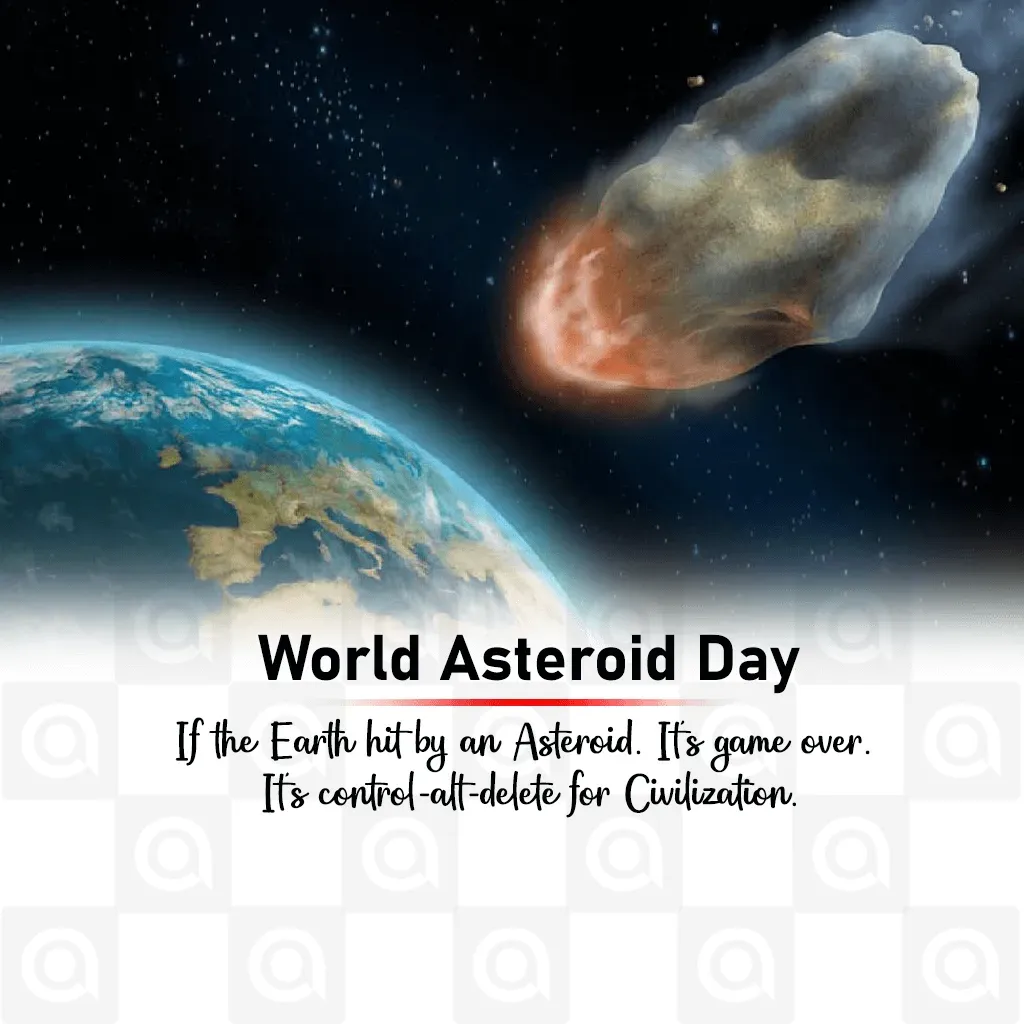 International Asteroid Day Poster Template