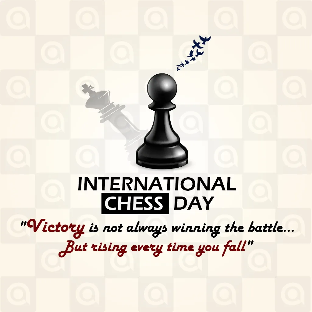 International Chess Day Poster Template