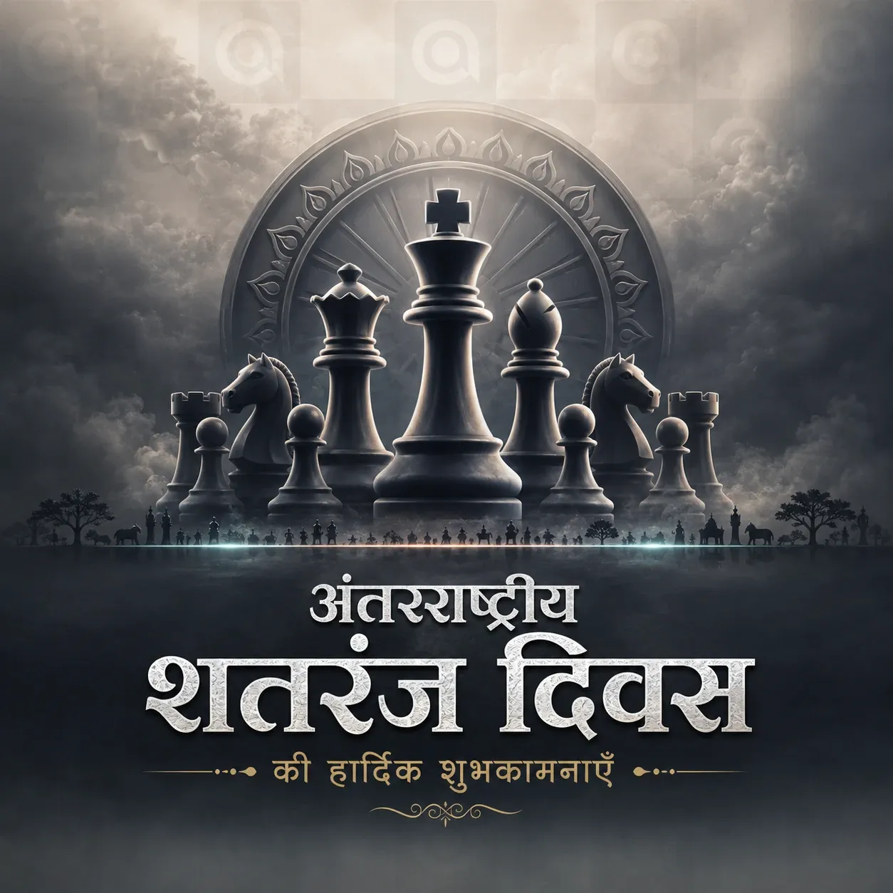 International Chess Day Poster Template