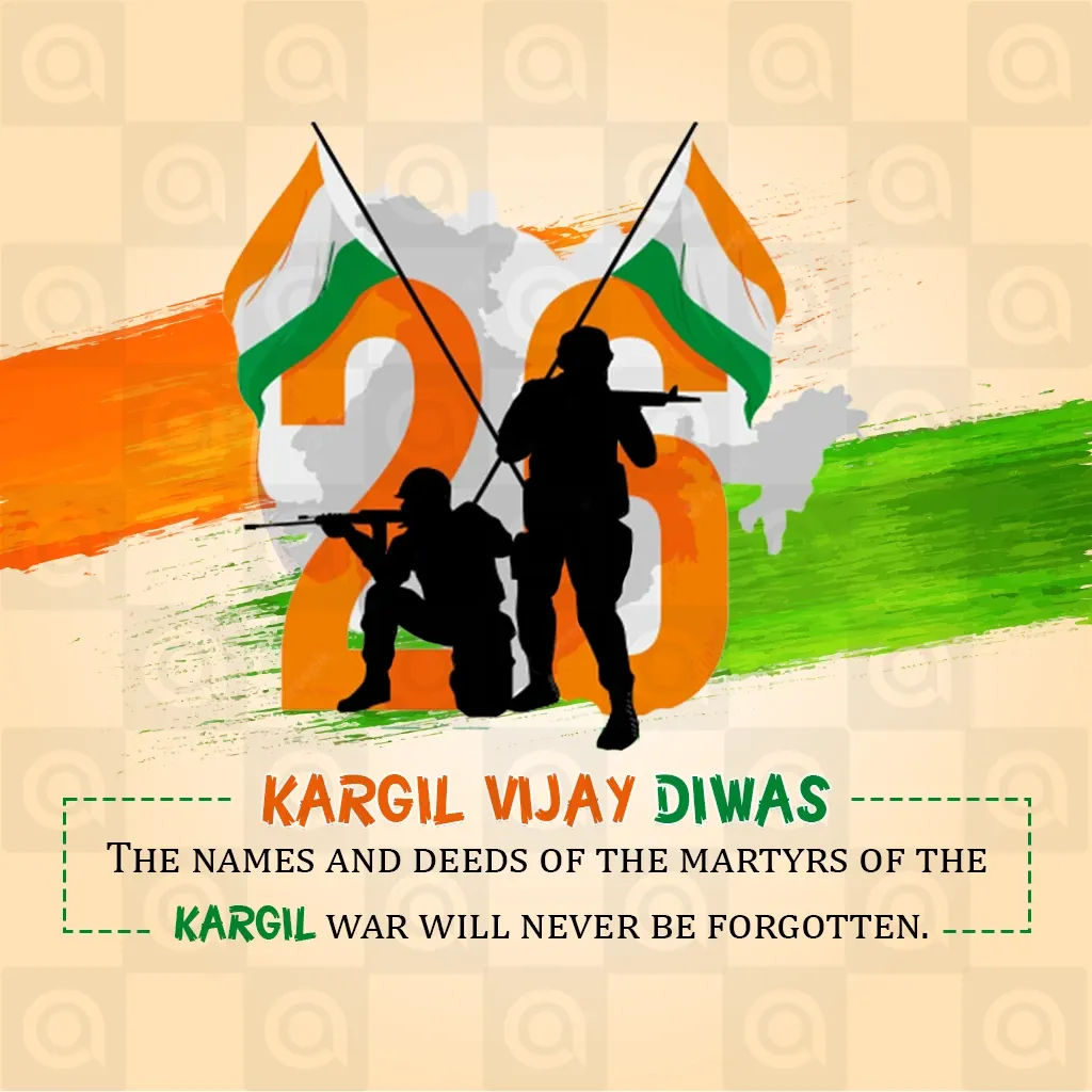 Kargil Vijay Diwas Poster Template