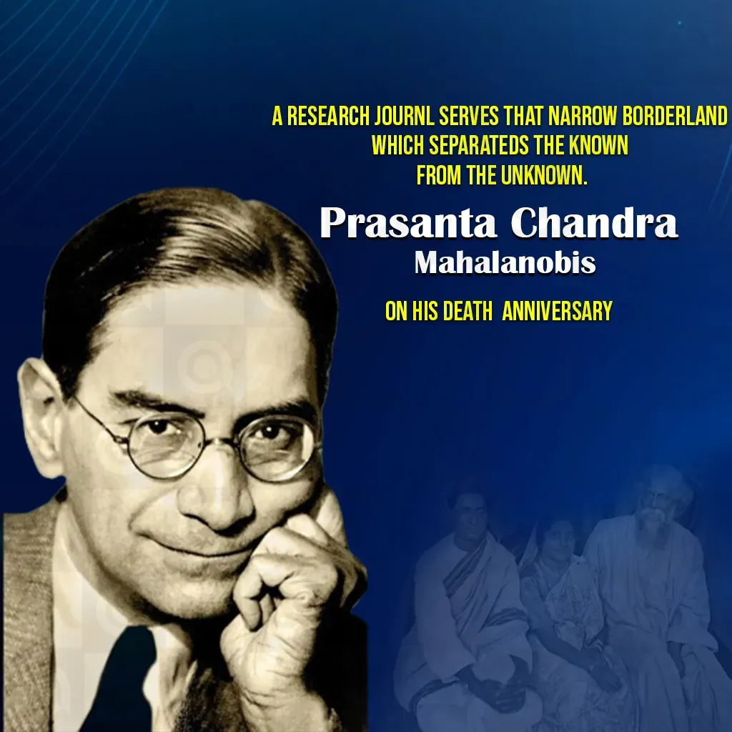 Prasanta Chandra (Father of Indian Statistics) Death Anniversary Poster Template