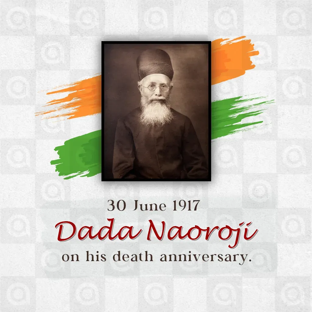 Dadabhai Naoroji's Death Anniversary Poster Template