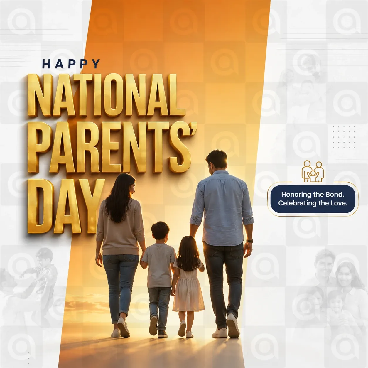 National Parents' Day Poster Template