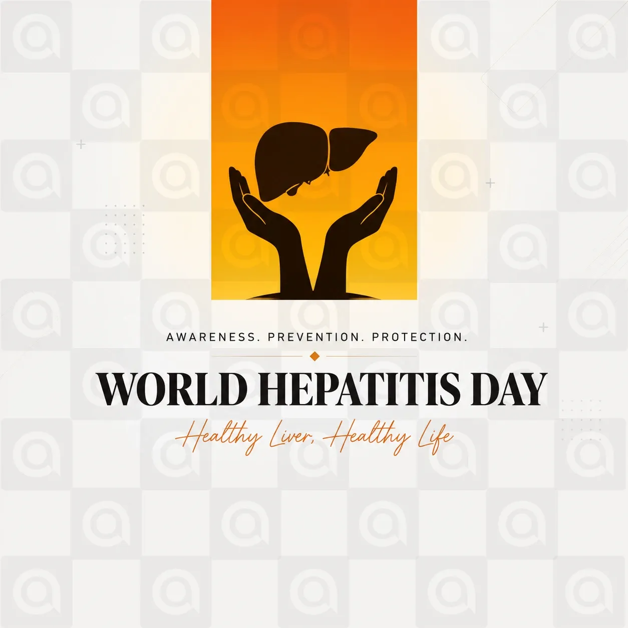 World Hepatitis Day Poster Template