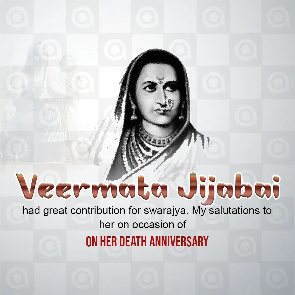 Jija Bai Death Anniversary Poster Template - Free Download