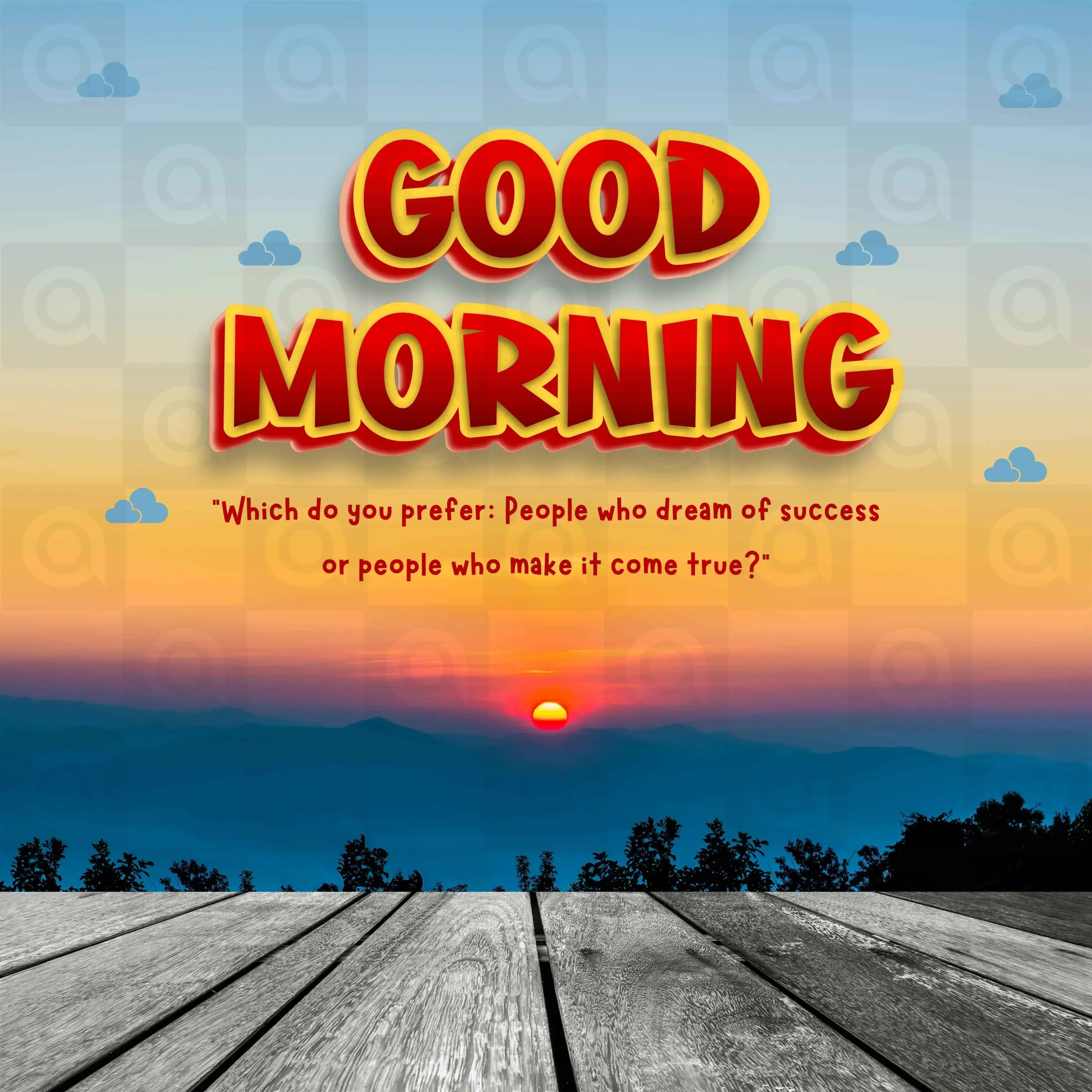 Good Morning Poster Template