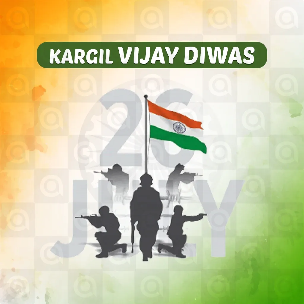 Kargil Vijay Diwas Poster Template - Free Download