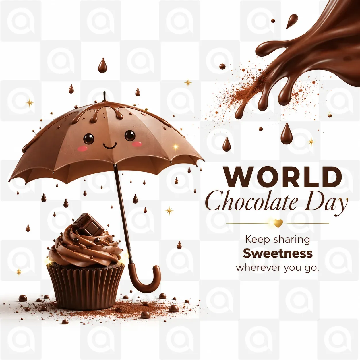 World Chocolate Day Poster Template