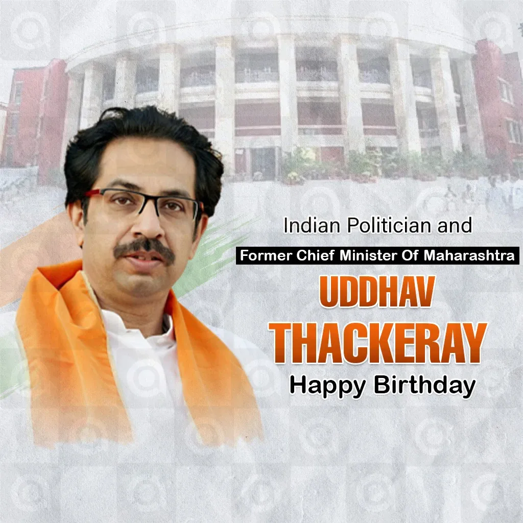 Uddhav Thackeray's Birthday Poster Template