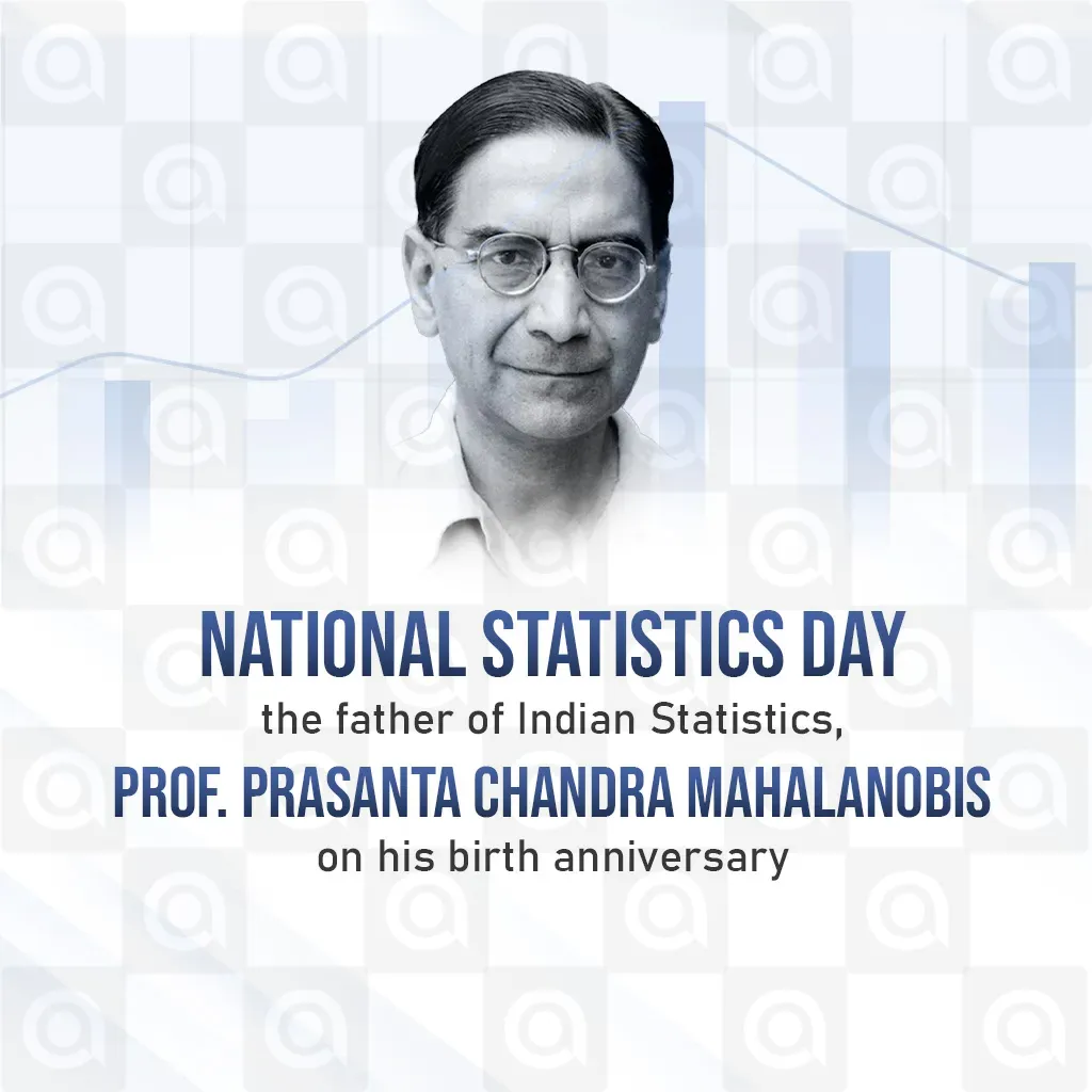 National Statistics Day Poster Template