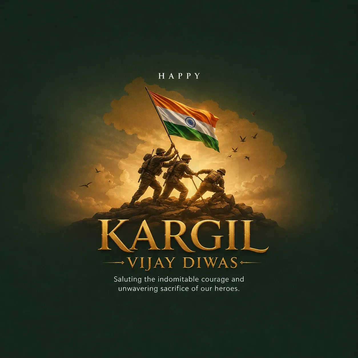 Kargil Vijay Diwas Poster Template