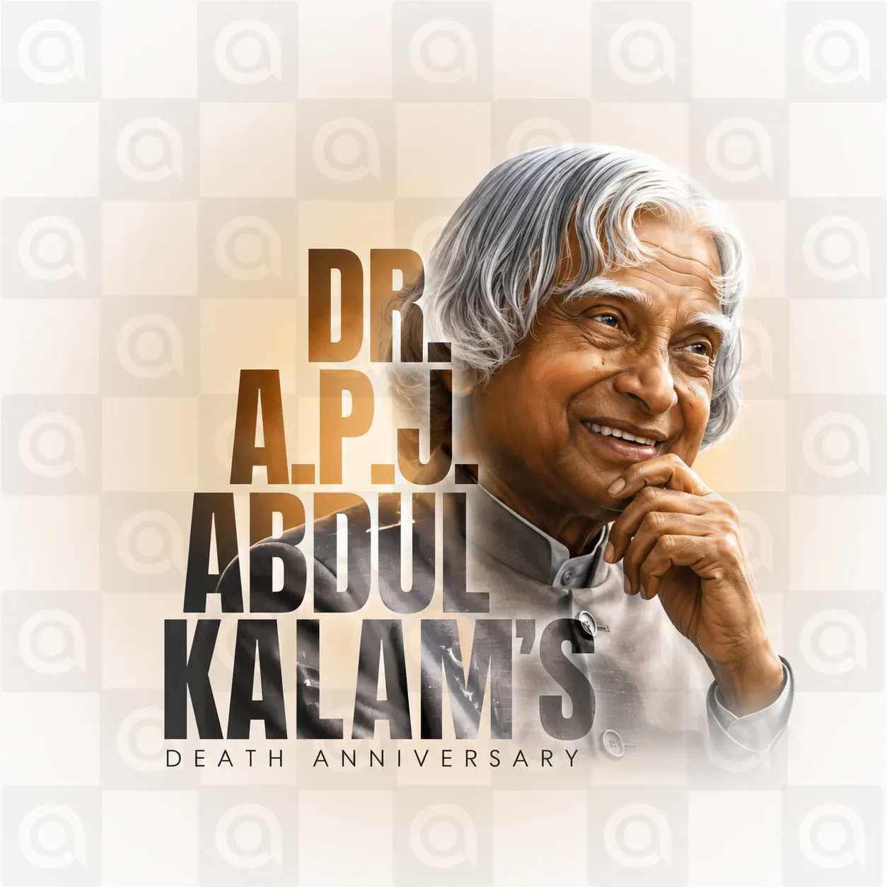 Dr. A.P.J. Abdul Kalam's death anniversary Poster Template