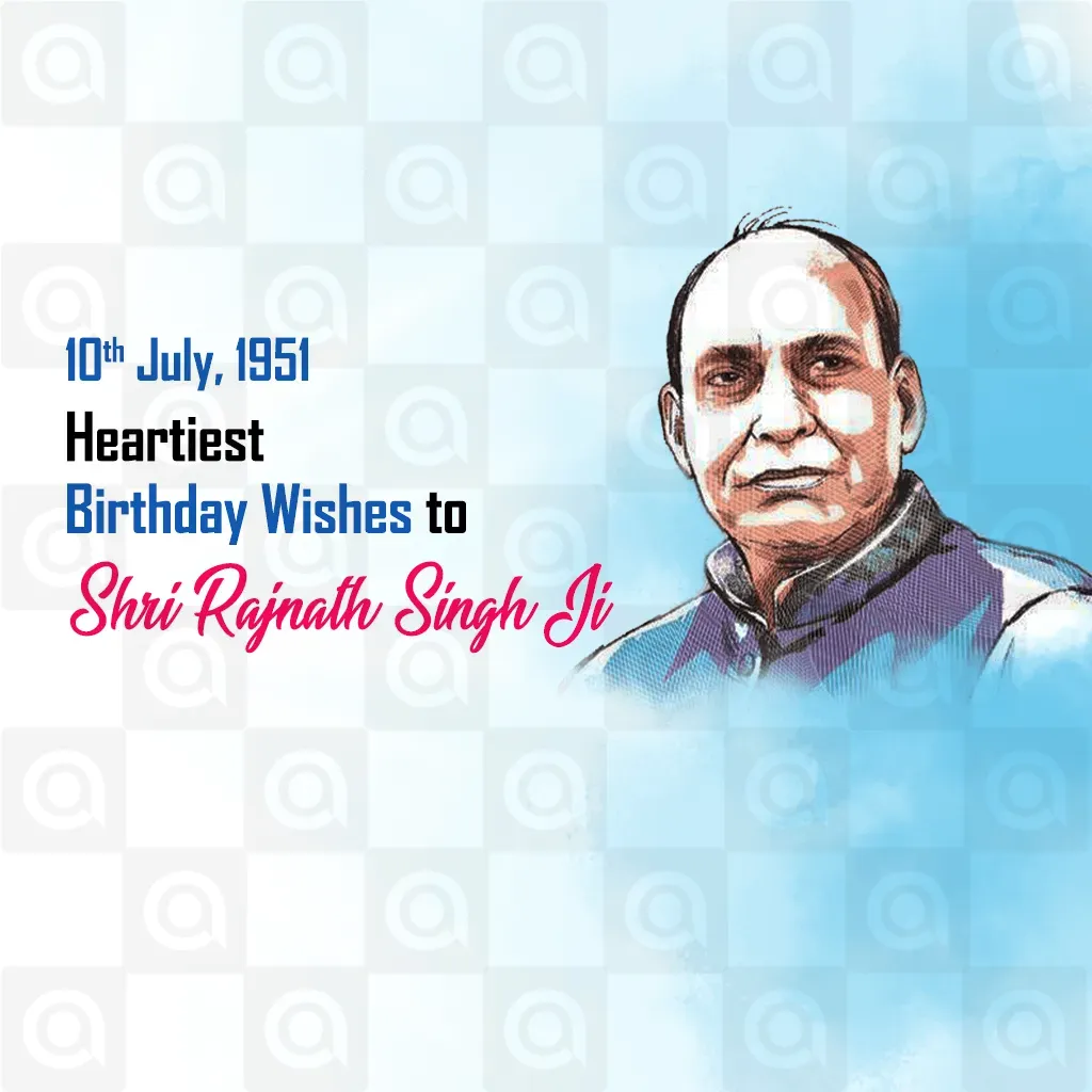 Rajnath Singh Jayanti Poster Template