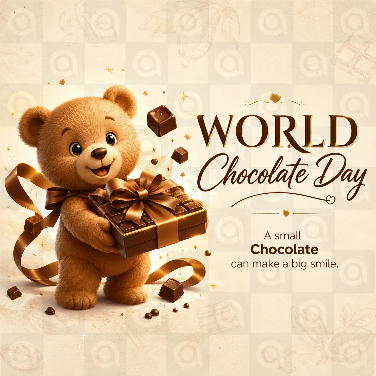 World Chocolate Day Poster Template