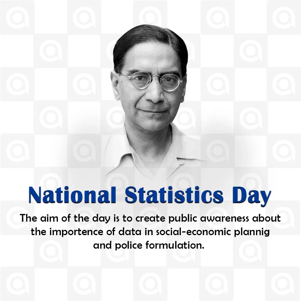 National Statistics Day Poster Template