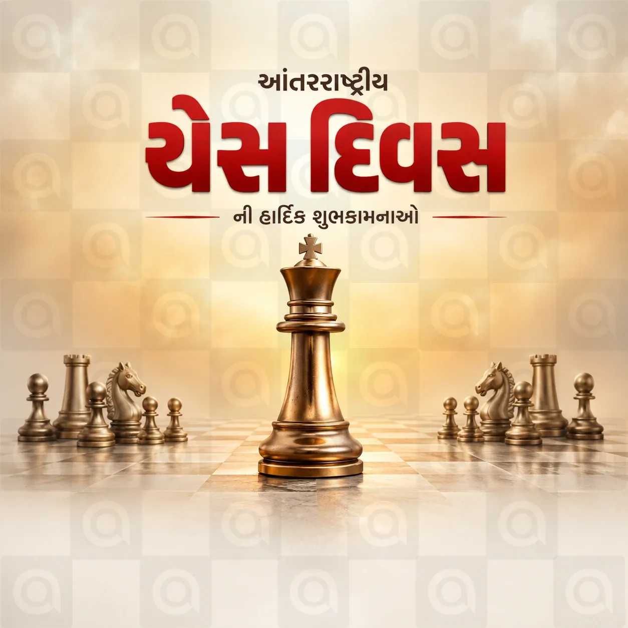 International Chess Day Poster Template